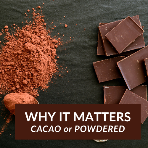 Ceremonial Cacao vs. Cacao Powder: Why the Difference Actually Matters