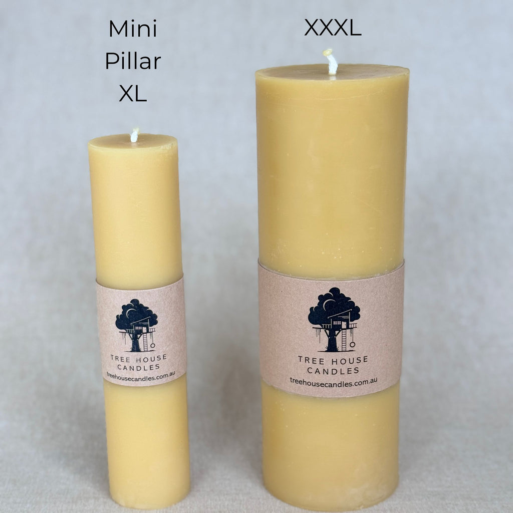 3XL Beeswax Pillar Candle 150-Hour Burn Time | 100% Pure Australian Beeswax 790g