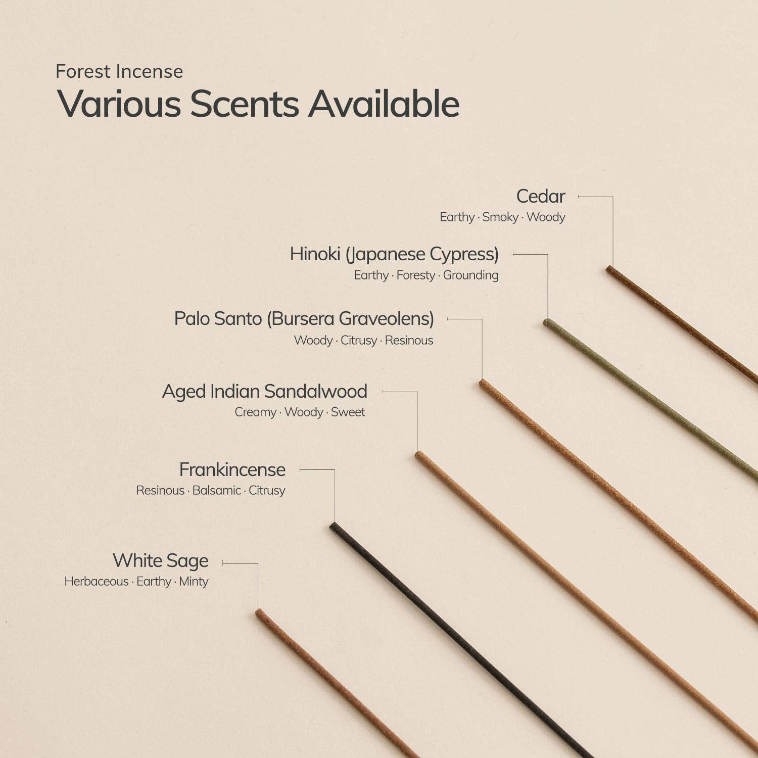 Frankincense Japanese Incense Stick Set - 30 Sticks