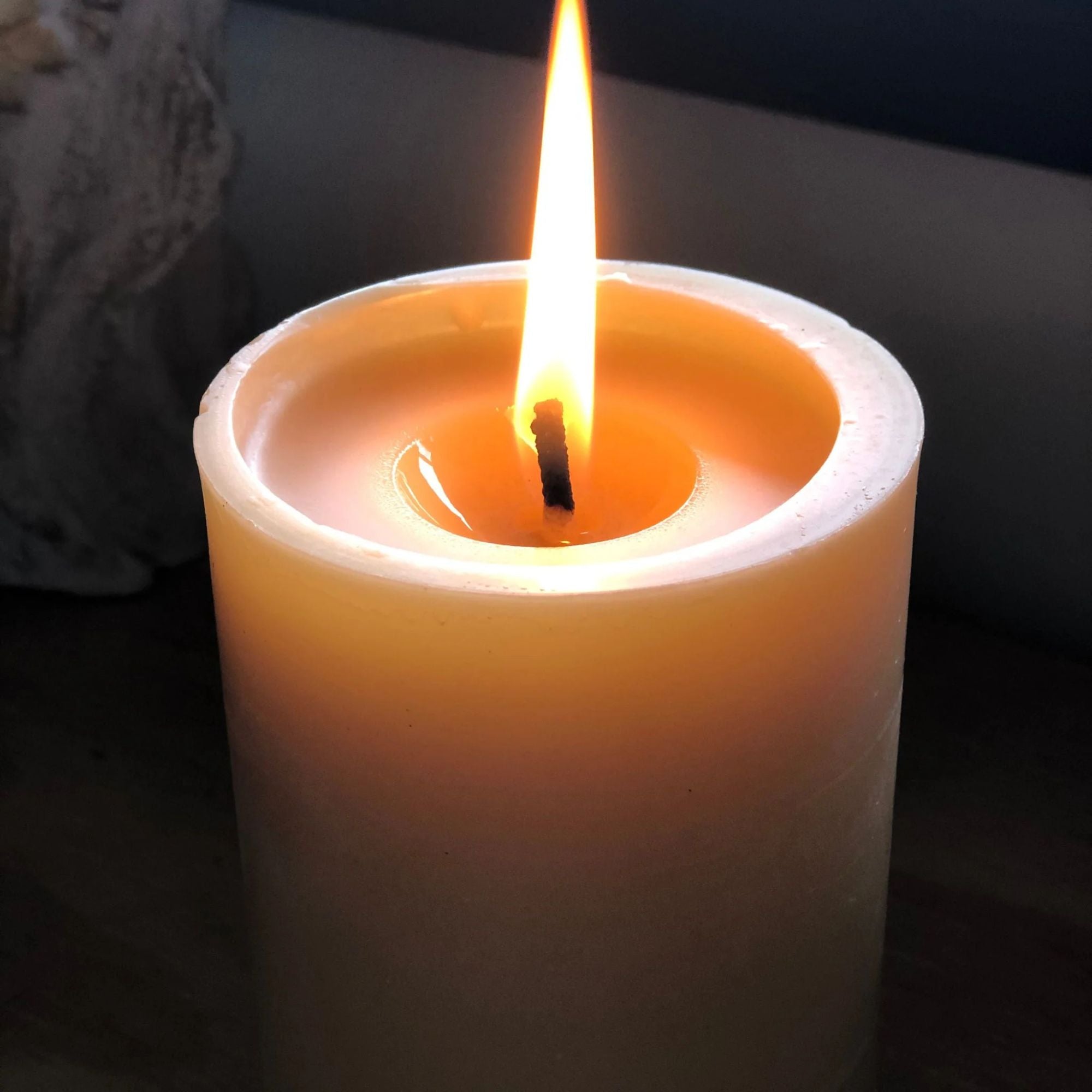 Extra Large Beeswax Pillar Candle 110-Hour Burn Time | 100% Pure Australian Beeswax 550g