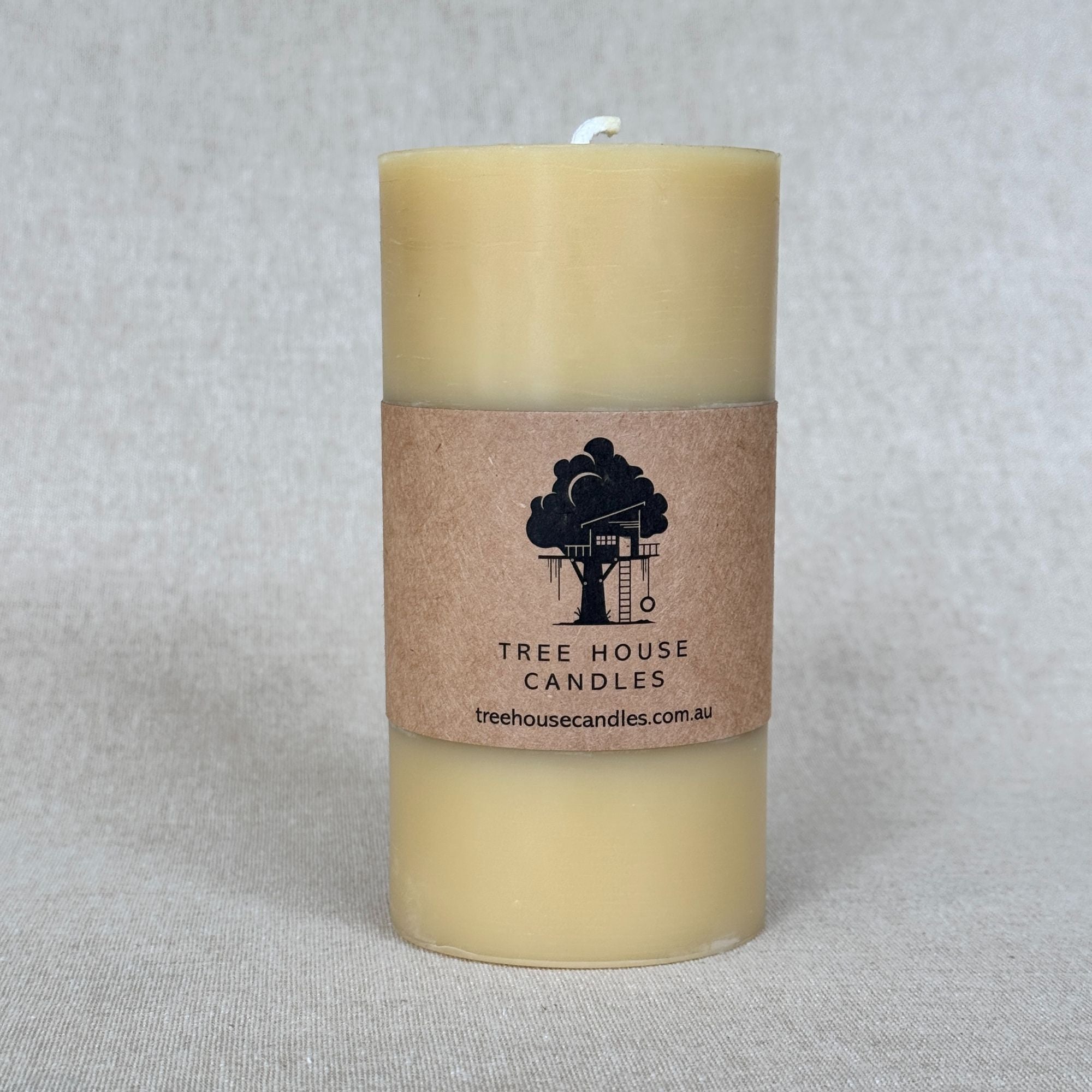 Extra Large Beeswax Pillar Candle 110-Hour Burn Time | 100% Pure Australian Beeswax 550g