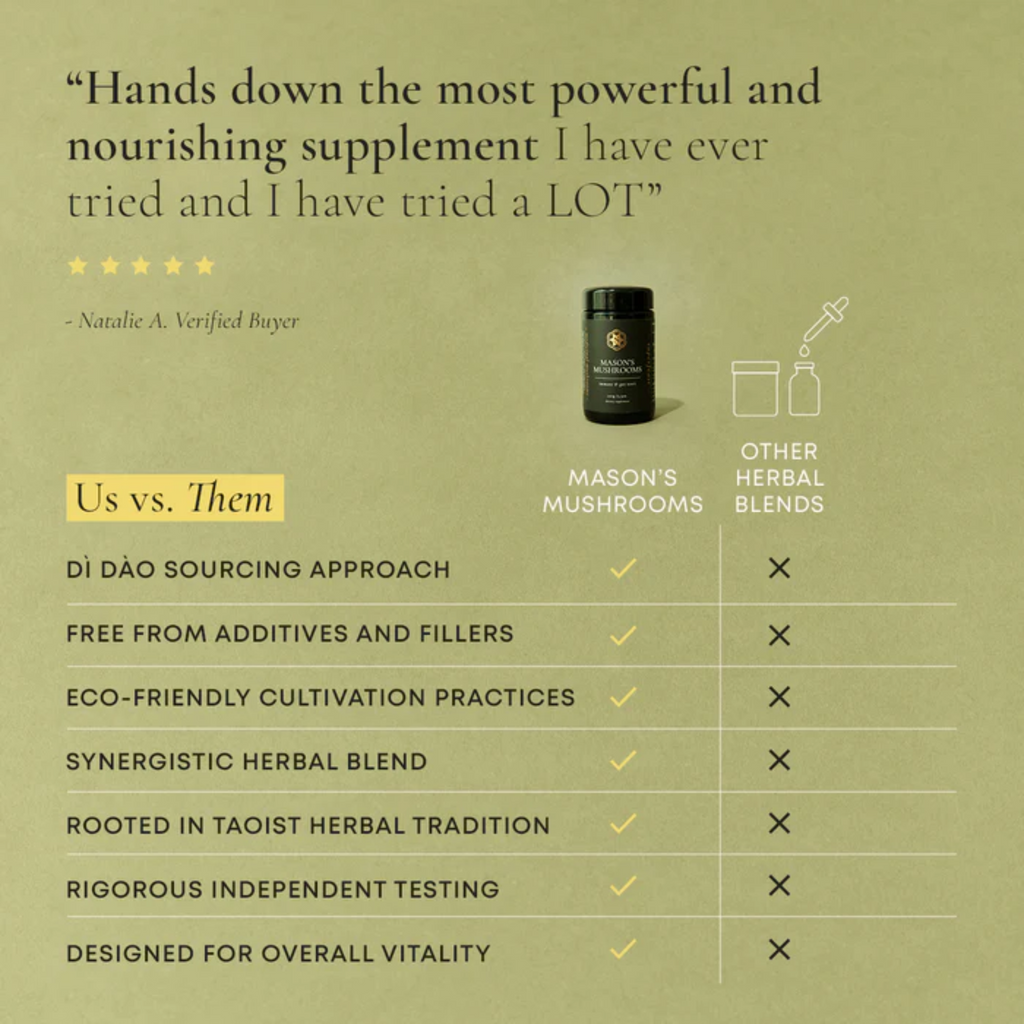 Masons Mushrooms 100g | Immune & Gut Tonic | SUPERFEAST
