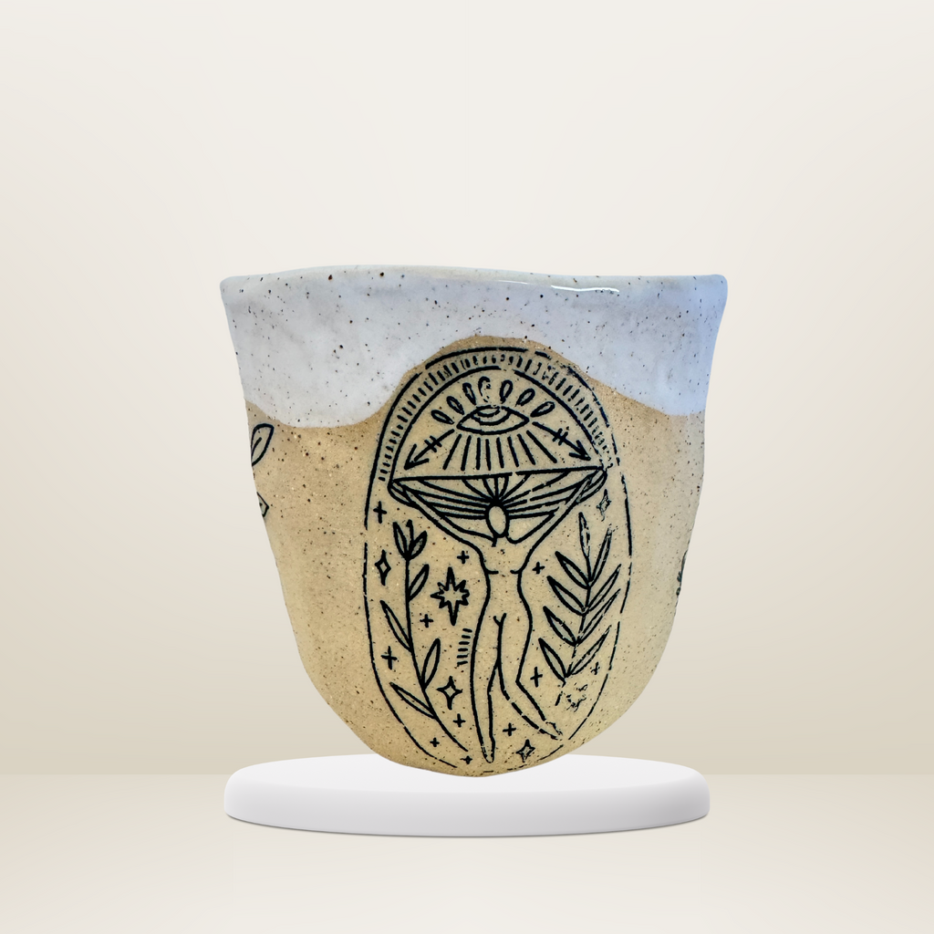 Mystical Mushrooms | Hand Made Ceramic Mug 250ml