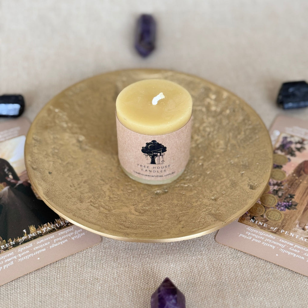 Small Mini Pillar Candle 11-Hour Burn Time | 100% Pure Australian Beeswax 67g